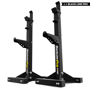 Wzmocnione regulowane stojaki treningowe KSG017 do ćwiczeń z ławką, sztangą i gryfem