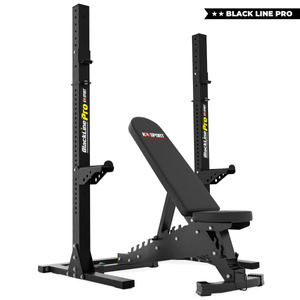 PÓŁPROFESJONALNY Zestaw ŁAWKA + RACK Stojaki do ćwiczeń KSG006